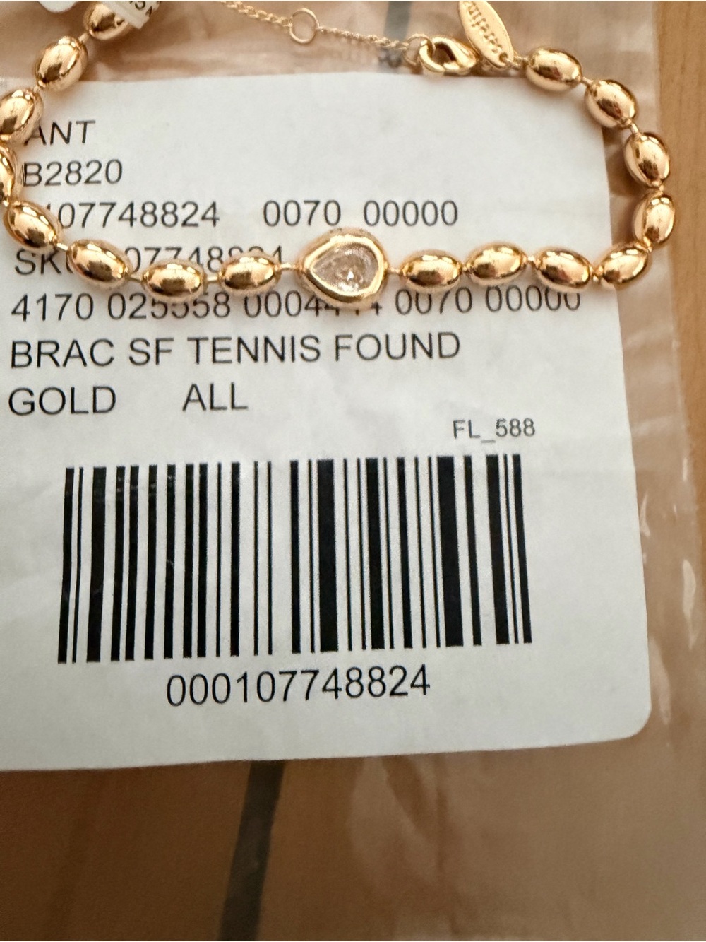 Anthropologie gold braclet - Picture 6 of 7